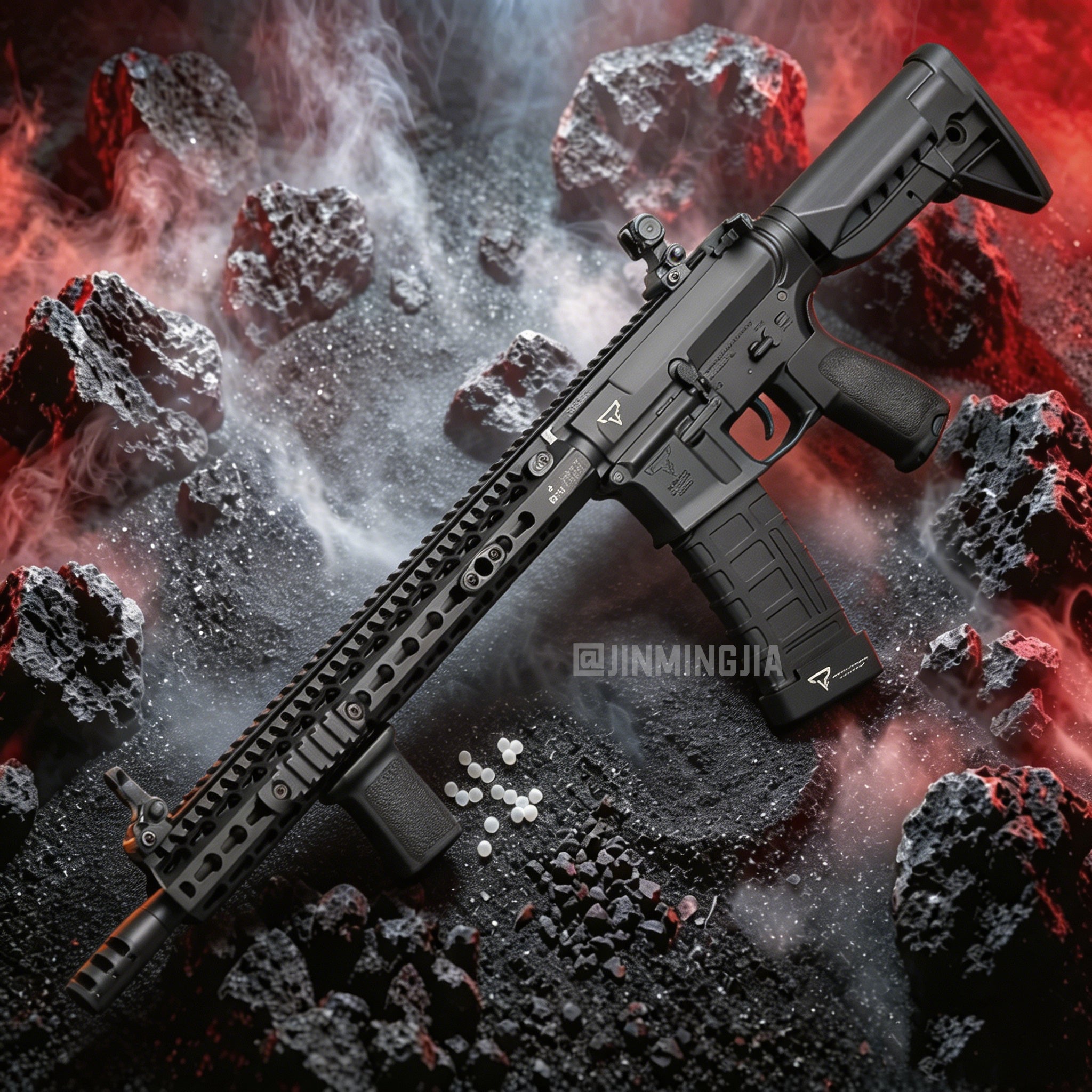 TR1 gel blaster guns Built-in 11.1V lithium battery full metal split gearbox - STJMJ Gel Blaster