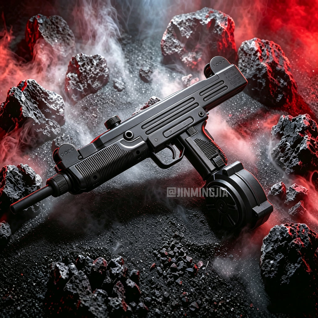 MP2A1 Gel Blaster Toy Gun With Drum Magazine Full Metal Gearbox Electric Automatic Splatter Ball Blaster Vintage Tactical Shooting Toy For Adult Indoor Wargame - STJMJ Gel Blaster