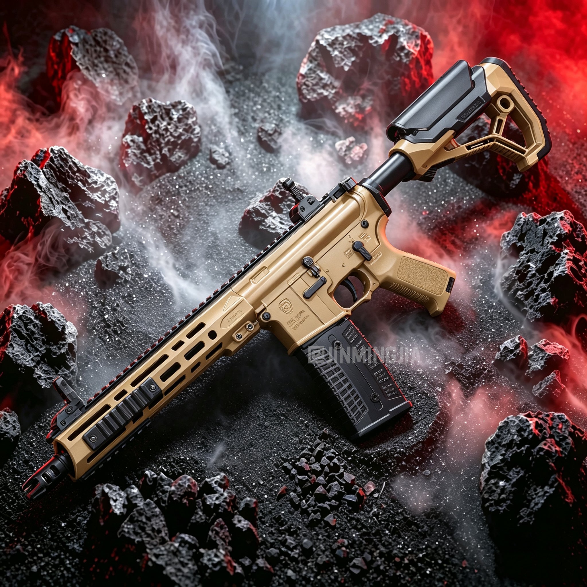 AR15 Electric Gel Splat Blaster Toy Guns Metal Gear Splatter Blaster Toy Guns for Adult - STJMJ Gel Blaster