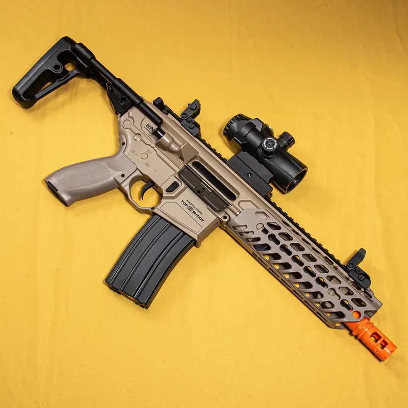 Best MCX Gel Blaster Toy Dual shooting mode Sand color (single automatic and fully automatic)