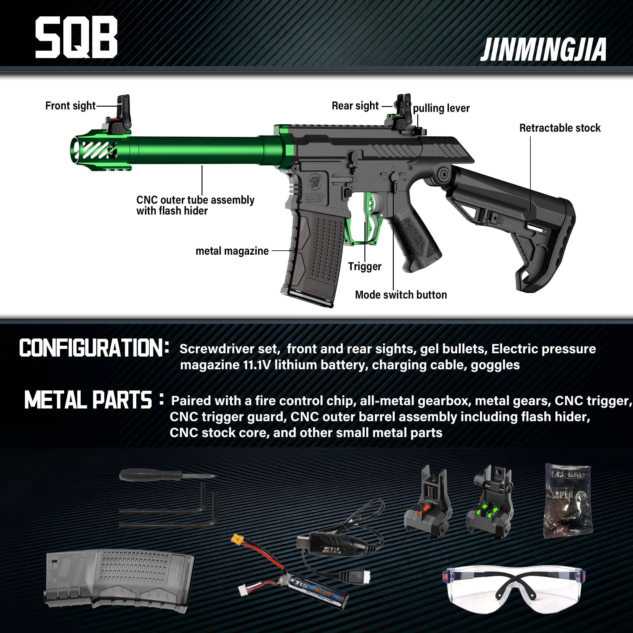 X980-SSG gel guns 7-8mm gel blaster - STJMJ Gel Blaster