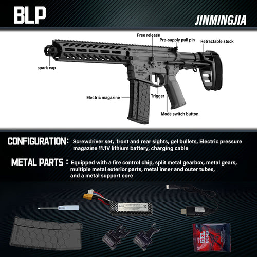 BLP Electric Safety Electronic Water Bullet Gun - STJMJ Gel Blaster