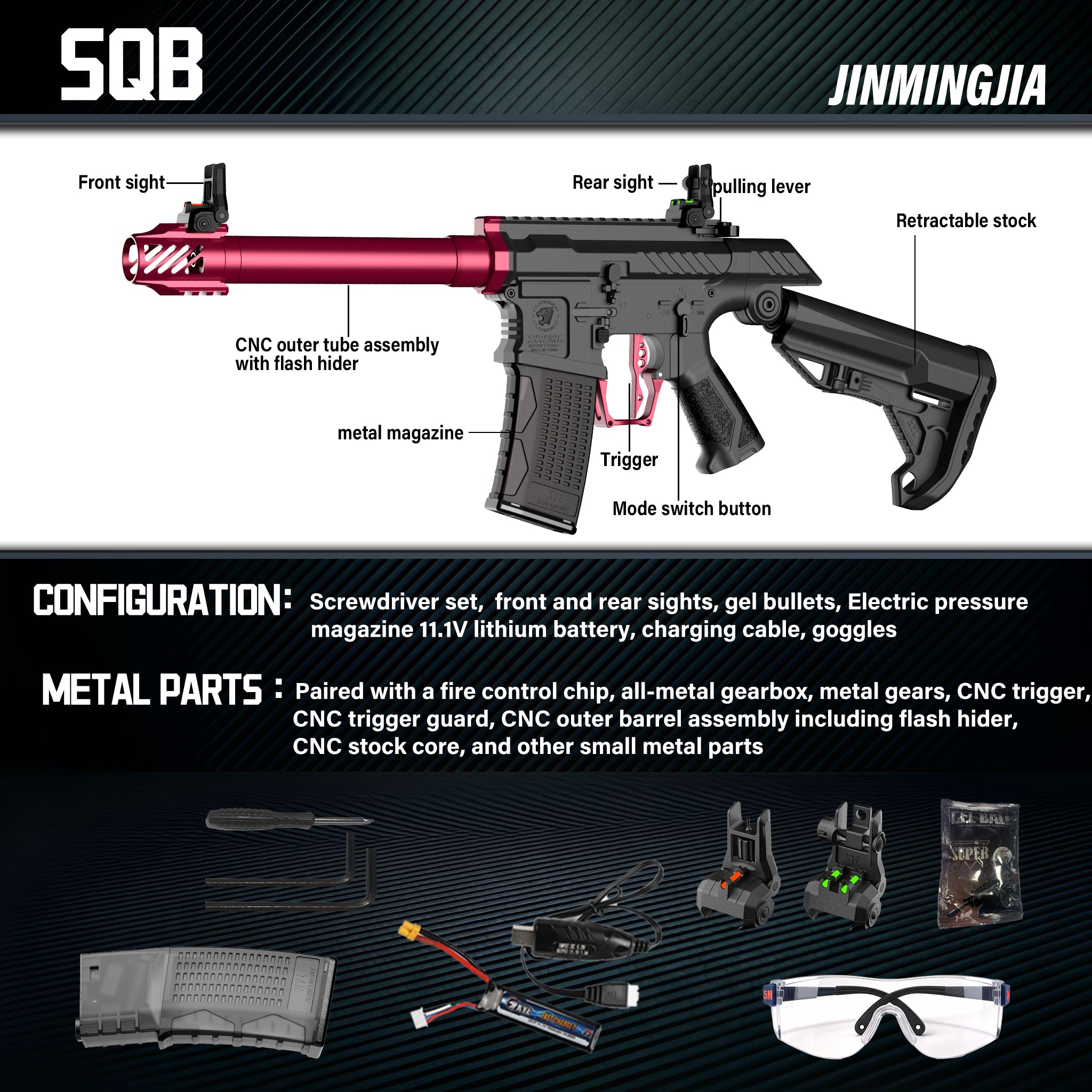 X980-SSG Electric Gun Nylon Gelblaster - STJMJ Gel Blaster