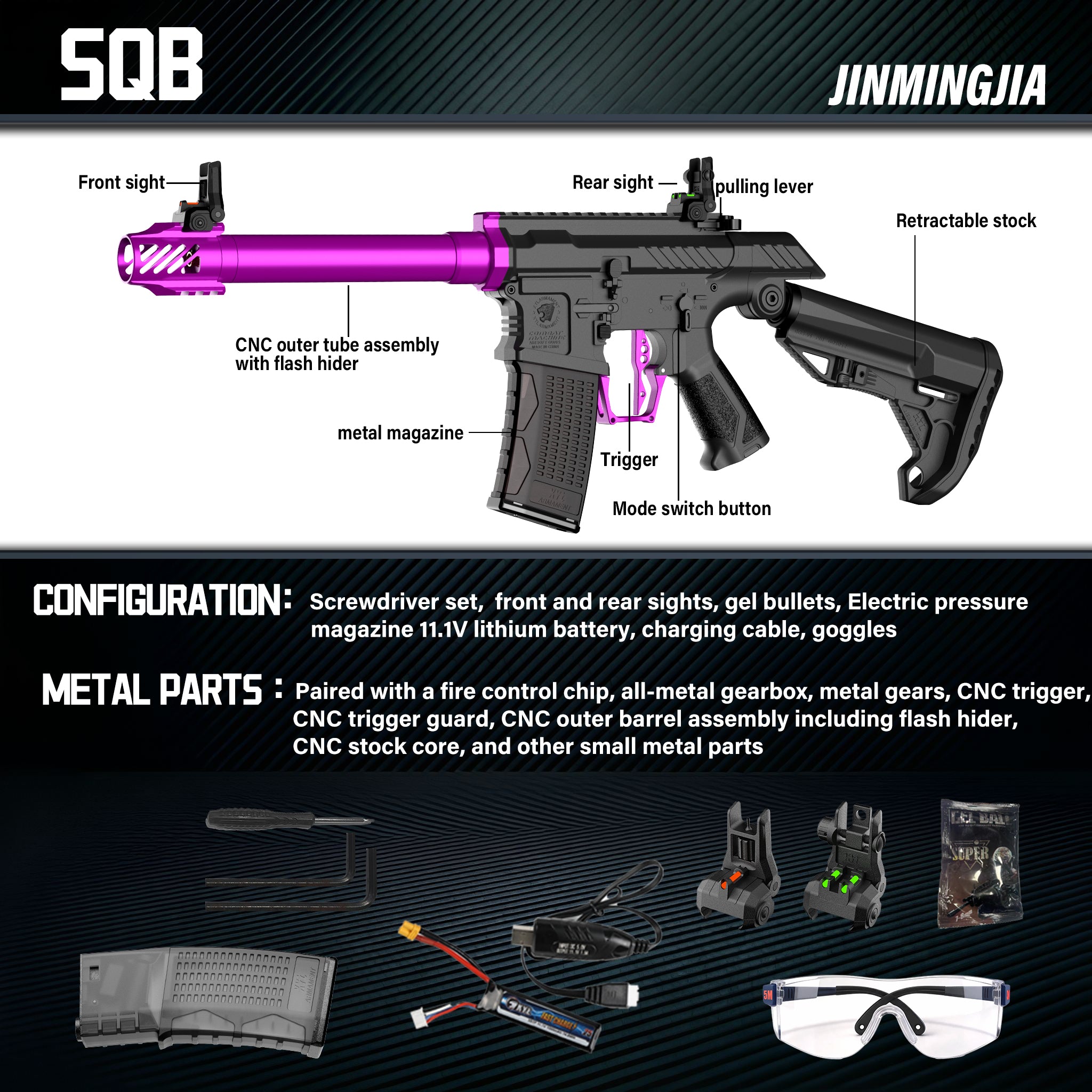 X980-SSG gel blaster toy gus 7-8mm gel bullets - STJMJ Gel Blaster