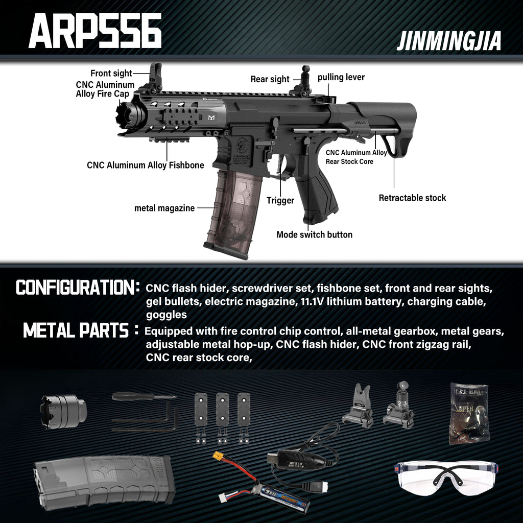 ARP556 Short Version gel blaster guns - STJMJ Gel Blaster