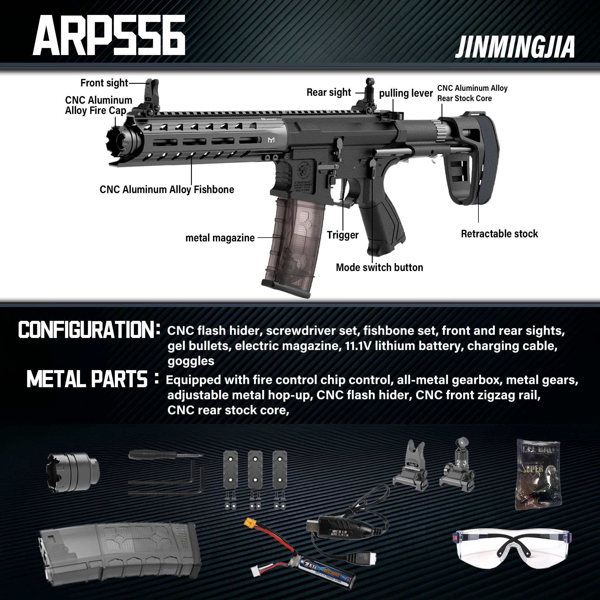 ARP gel blaster Portable tactical weapon toy guns - STJMJ Gel Blaster