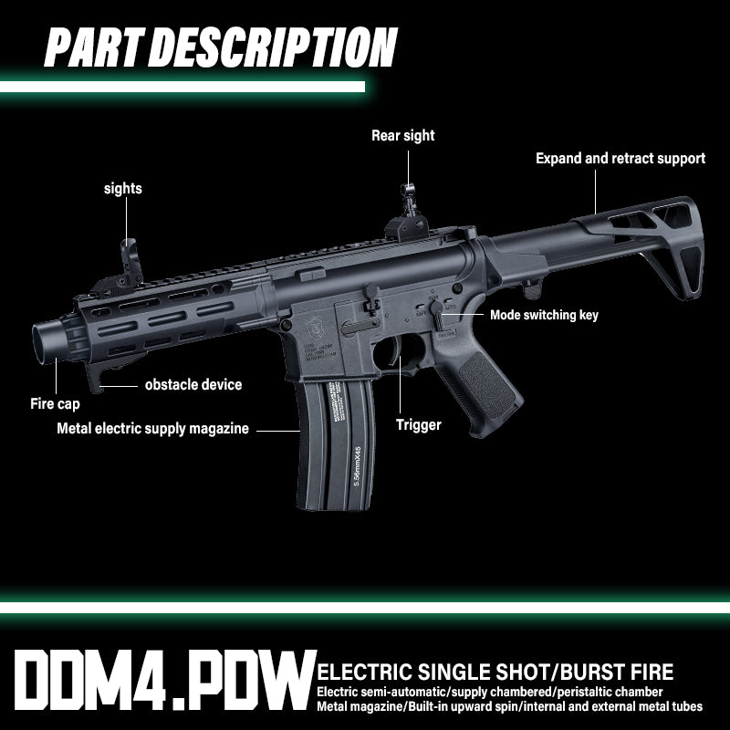 Tiangong DDM4 PDW Gel Blaster