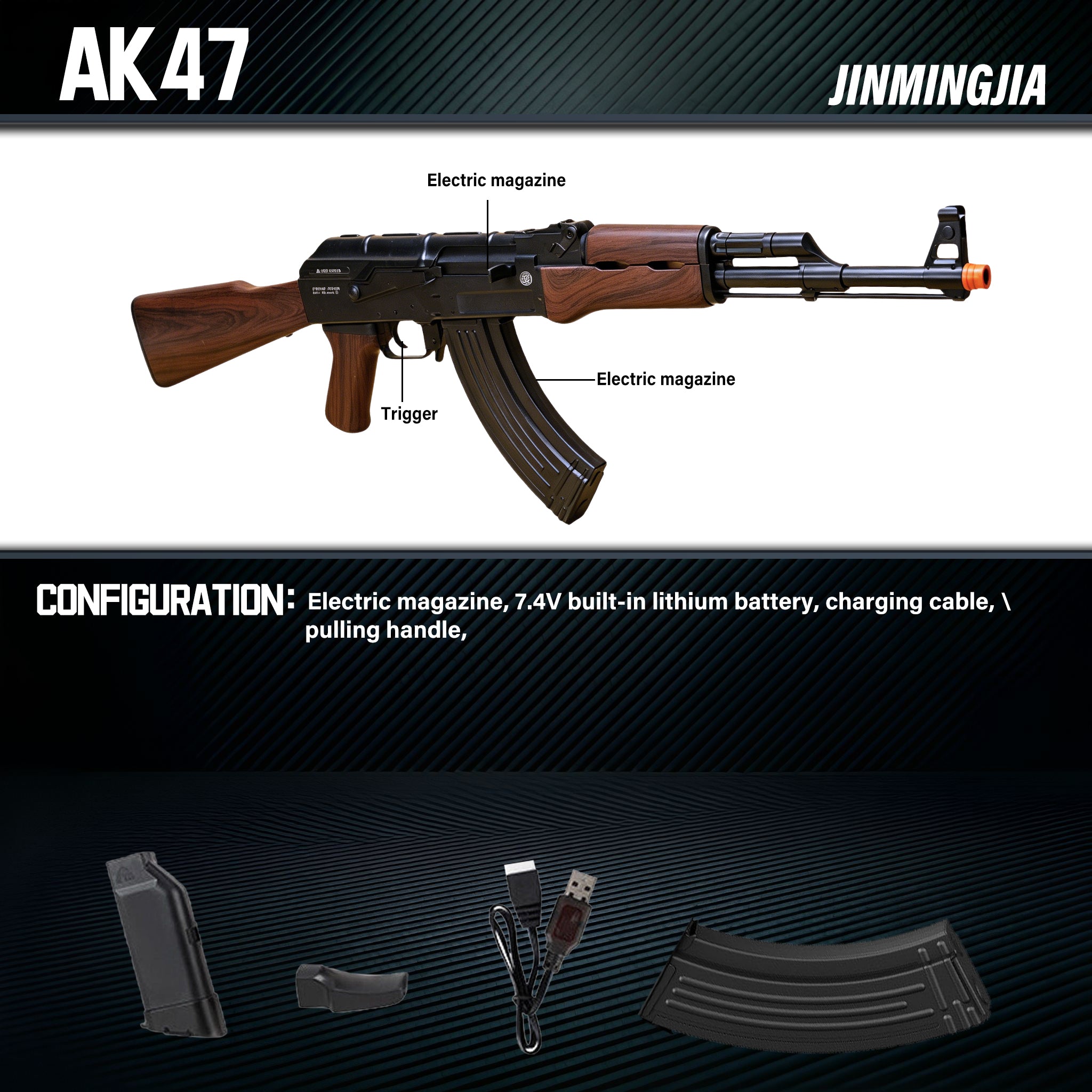 AK-47 assault rifle gel blaster toy guns - STJMJ Gel Blaster