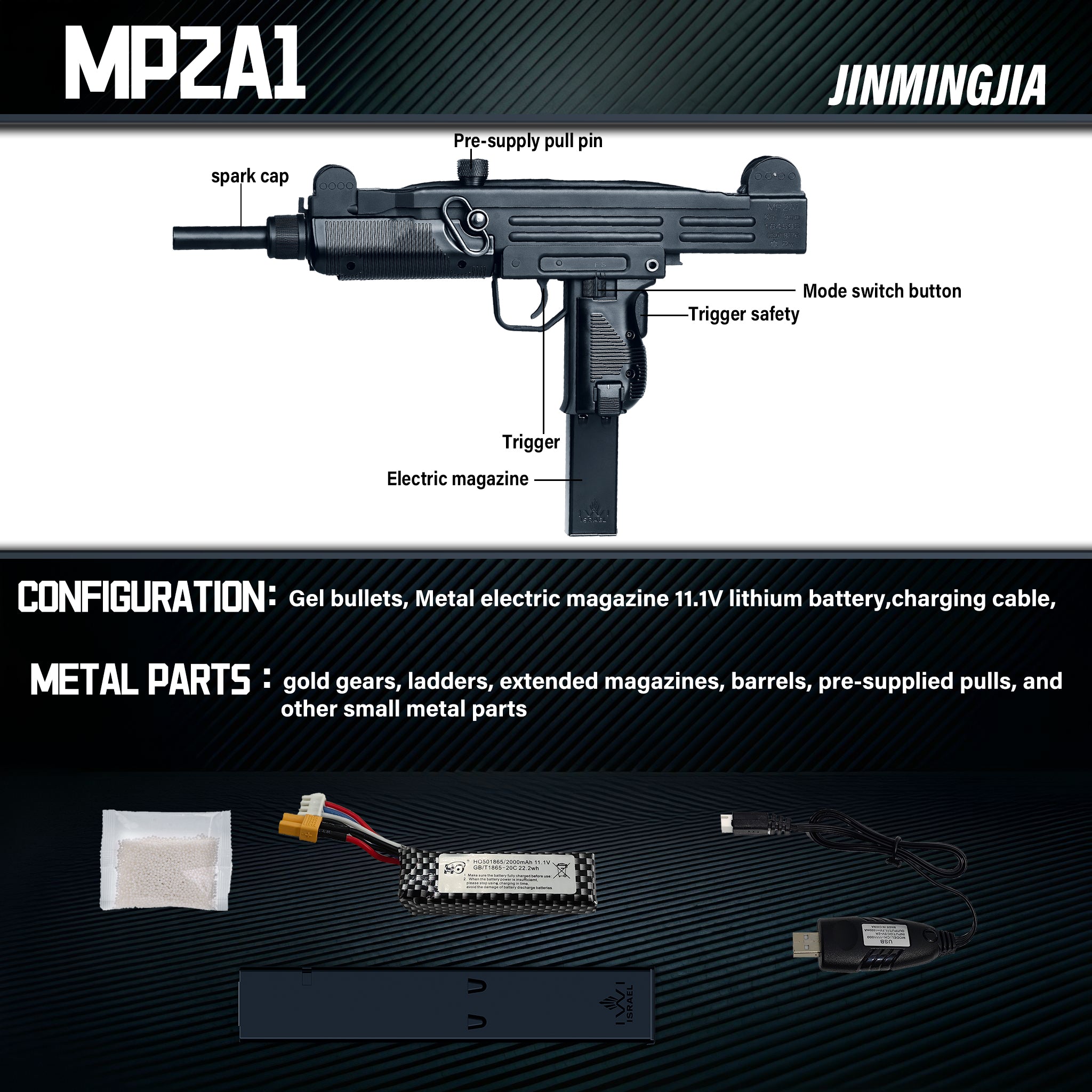 mpa2a gel blaster, drum magazine gel blaster, gel ball blaster, splatter ball gun, vintage tactical toy gun, full metal gearbox toy blaster, indoor wargame gel toy - STJMJ Gel Blaster