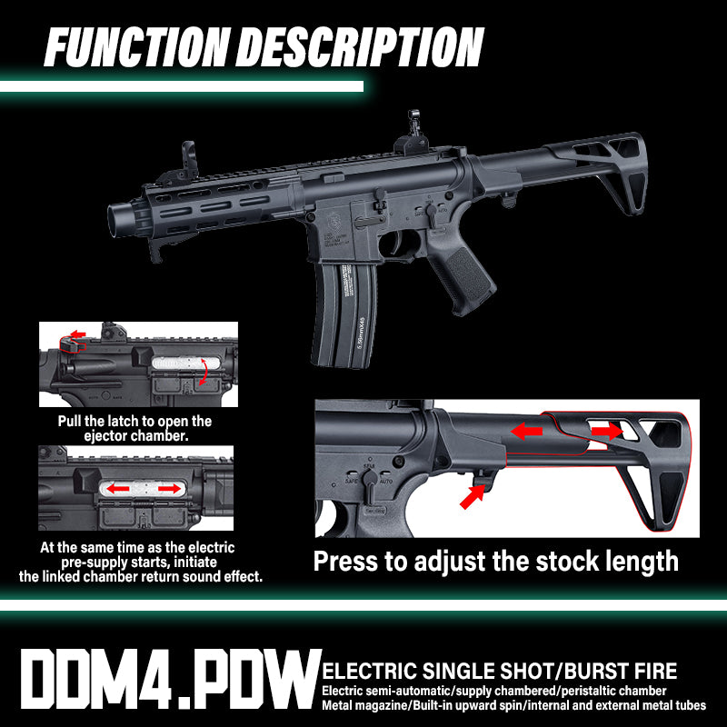 Tiangong DDM4 PDW Gel Blaster